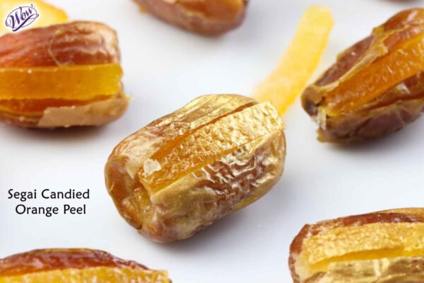 Segai Dates With Candied Orange Peel
