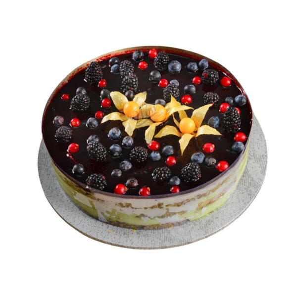 PISTACHIO MIX BERRIES CAKE